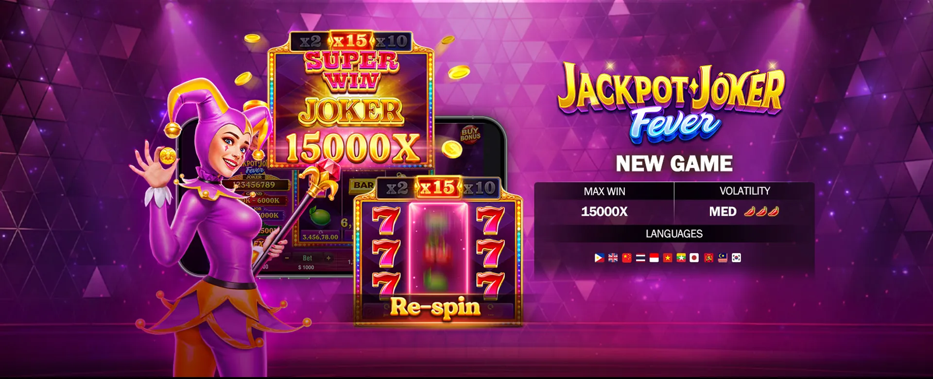 Exciting PAGCOR licensed arcade games with vibrant graphics and a golden theme